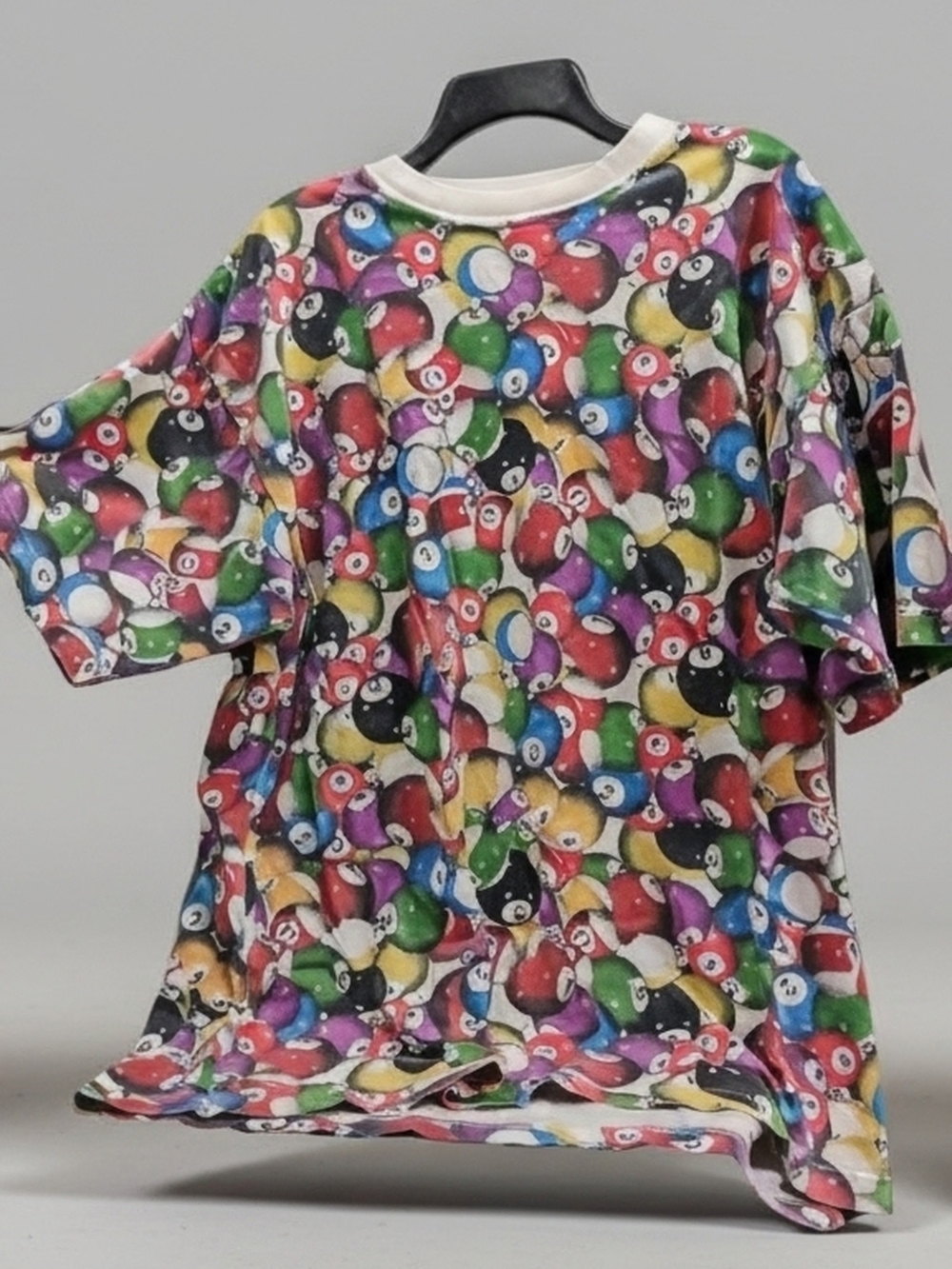 Multi-Color Billiard Ball Print T-Shirt
